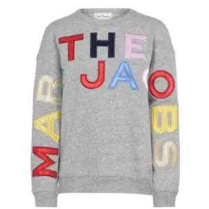 image of Marc Jacobs Junior Girls Chest Logo Sweatshirt - Grey