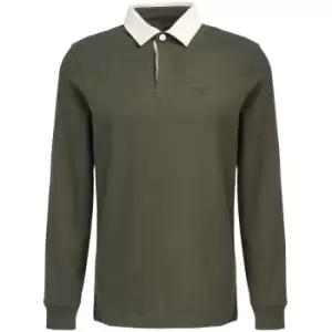 Image of Barbour Mens Howtown Rugby Top Olive XL