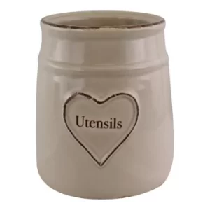 Image of Heart Range Ceramic Kitchen Utensils Holder