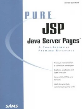 Image of Pure Java Server Pages by James Goodwill Book