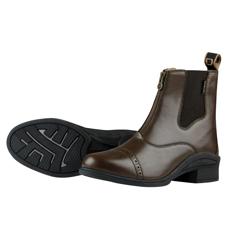 Image of Dublin Altitude Zip Paddock Boot Brown unisex 4 (37)