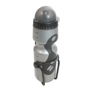 image of ETC Bottle & Alloy Cage 650ml Silver