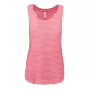 image of Proact Womens/Ladies Sports Slub Tank Top (L) (Fluorescent Pink)