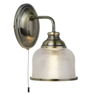 Image of Searchlight Lighting - Searchlight Bistro - 1 Light Indoor Wall Light Antique Brass, E27
