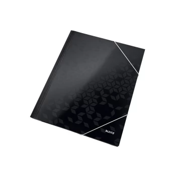 image of WOW Card 3-Flap Folder A4 Black - Outer carton of 10