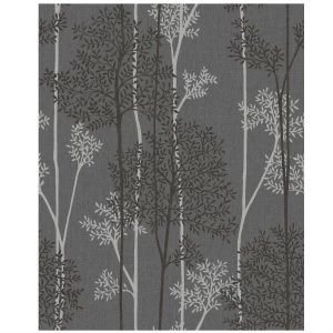 image of Graham and Brown Super Fresco Eternal Wallpaper - Charcoal