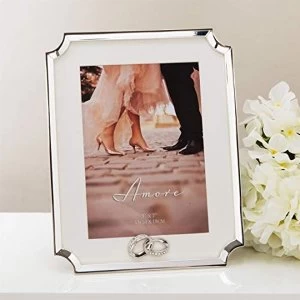 Image of 5" x 7" - Amore By Juliana Silver Scalloped Corner Frame