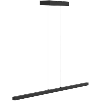 image of Sienna Lighting - Sienna Light Stripe Integrated Pendant Ceiling Light Light Matt Black