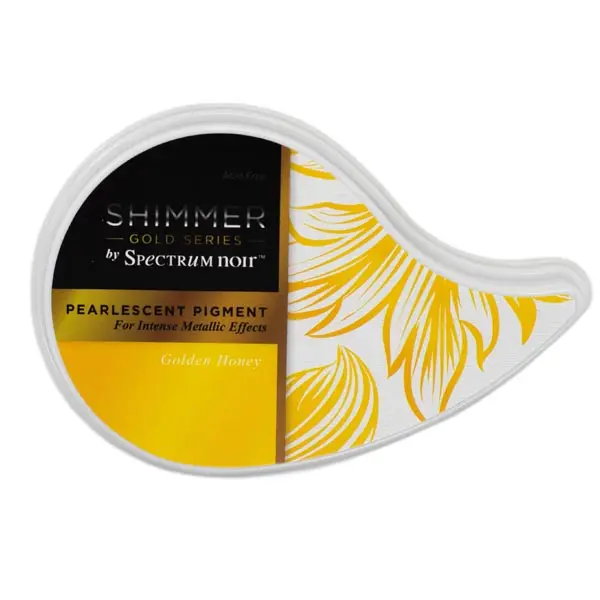 Image of Crafter's Companion Gold Shimmer Pigment Ink Pad Yellow Golden Honey