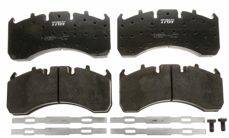 Image of TRW GDB5098 Brake pad set prepared for wear warning indicator Brake Pad Set,disc brake (402)
