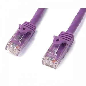 image of StarTech 2m Purple Gigabit Snagless RJ45 UTP Cat6 Patch Cable