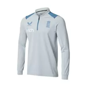 Image of Castore England Training Quarter Zip - Blue