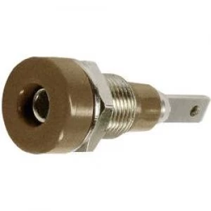 Image of Jack socket Socket vertical vertical Pin diameter 2mm Brown S