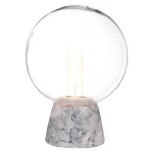 Image of Interiors by PH Lamonte Globe Lamp, Grey