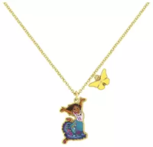 image of Disney Gold Coloured Encanto Butterfly Pendant Necklace