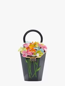 image of Kate Spade In Bloom Embellished 3D Bouquet Top, Handle Bag, Blue, One Size