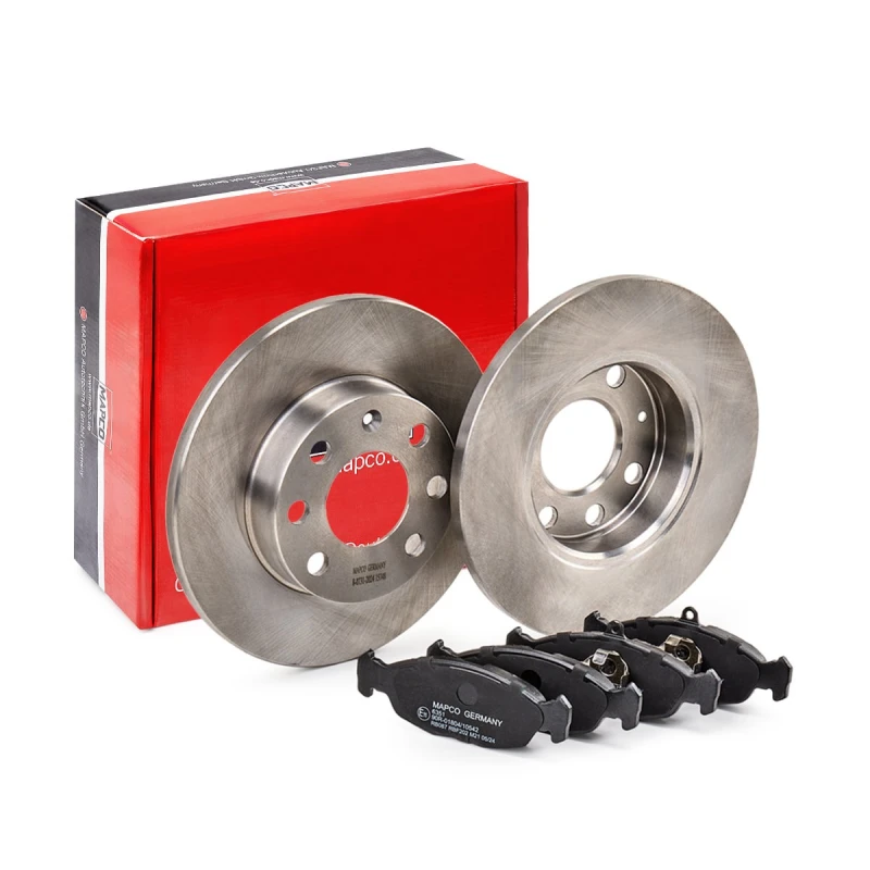 Image of MAPCO 47751 Brake disc and pads set Front Axle, Brake Disc Type: solid, excl. wear warning contact Brake Set,disc brakes (3405)