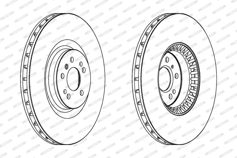 Image of Brake disc FERODO DDF1534C-1
