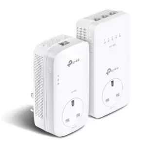 Image of AV1300 Gigabit Passthrough Powerline ac WiFi Kit - 1300 Mbps - IEEE 802.11a - IEEE 802.11ac - IEEE 802.11b - IEEE 802.11g - IEEE 802.11n - IEEE 802