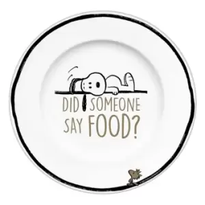 Image of Peanuts Plate Did Someone Say Food