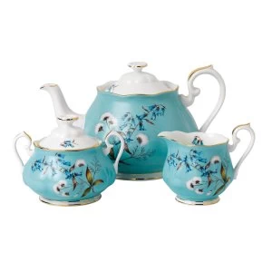 image of Royal Albert 100 Years 1950 Festival 3 Piece Tea Set