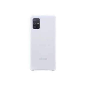 image of Samsung Silicone Cover Cover Samsung Galaxy A71 Silver