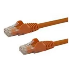 image of StarTech Orange Gigabit Snagless RJ45 UTP Cat6 Patch Cable Patch Cord 2m