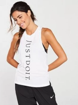 image of Nike Running Miler JDI Tank White Size L Women