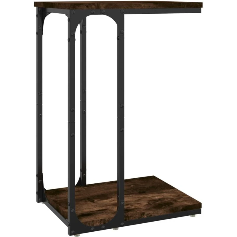 Image of VIDAXL Side Table Smoked Oak 40x30x60cm Engineered Wood Vidaxl 8720845718497