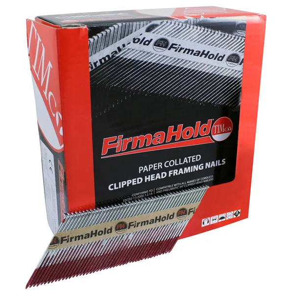 Image of Firmahold First Fix Framing Ring Shank Bright Nails CBRT75G Length: 75mm