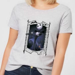 Image of Nightmare Before Christmas Jack Skellington Zero Pose Womens T-Shirt - Grey - 3XL