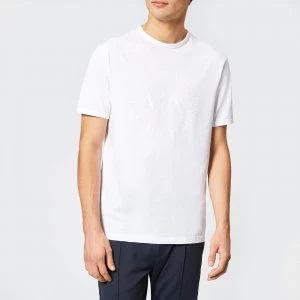 Image of Armani Exchange Tonal Logo T-Shirt White Size 2XL Men