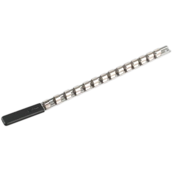 Image of Sealey 1/2" Drive Socket Retaining Rail 14 Clips 1/2"
