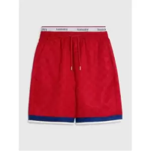 image of TOMMY JEANS Tjcu Flag Checkerboard Short - Red