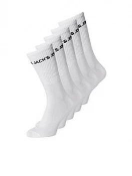 image of Jack & Jones Logo Sock - White