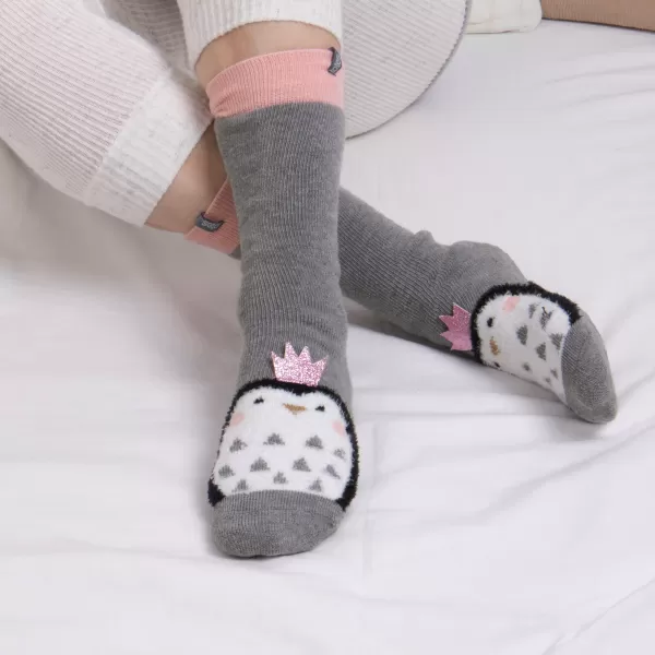 image of totes Toasties Single Penguin Original Slipper Socks MultiColoured