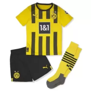 image of Puma Borussia Dortmund Home Mini Kit 2022/2023 Infants - Yellow