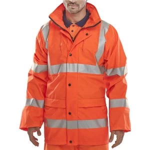 Image of BSeen High Visibility Super B Dri Breathable Jacket 2XL Orange Ref
