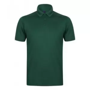 Image of Henbury Mens Stretch Microfine Pique Polo Shirt (XL) (Bottle)