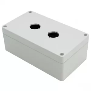 image of Hammond 1554MPB2 22.5mm Pushbutton Enclosure 160x90x60mm Polycarbo...