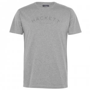 image of Hackett Classic Logo T-Shirt - Grey Marl933