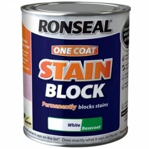 image of Ronseal Stain Block Paint- White - 2.5L