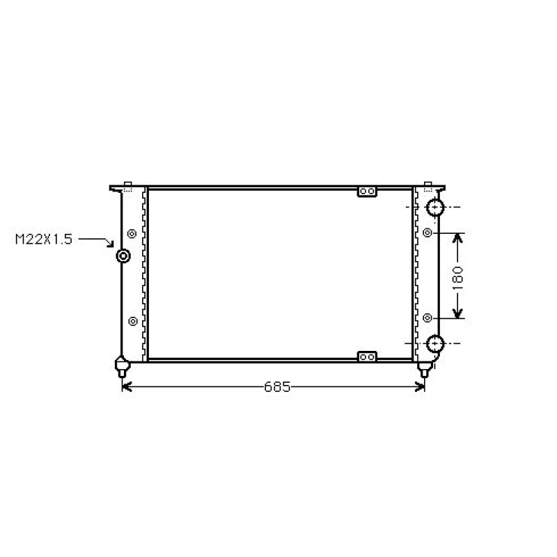 Image of Engine radiator DIEDERICHS DCM3002