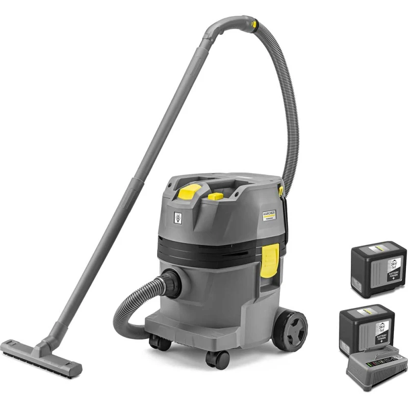 Image of Karcher NT 22/1 AP BP L Professional 36v Cordless Wet & Dry Vacuum Cleaner 22L 1 x 6ah Li-ion Charger