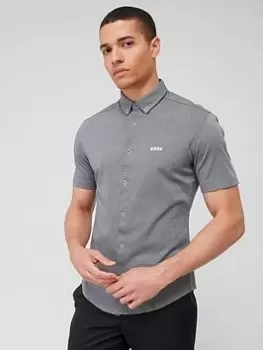 Image of BOSS Biadia_r Regular Fit Shirt - Navy Size M Men