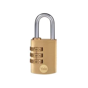 Image of Yale Locks Brass Combination Padlock 40mm