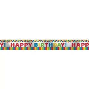 Image of Foil Banner Birthday Rainbow