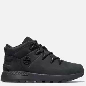 Timberland Youth Sprint Trekker Mid Top Trainers - Black Nubuck - UK 1.5 Kids