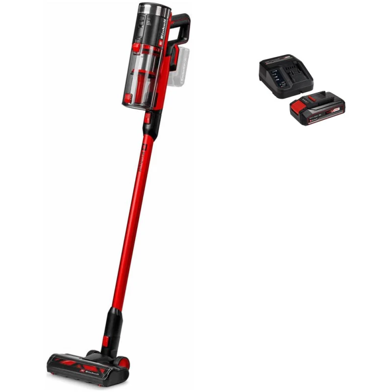Image of Einhell TE-SV 18/270 Li BL 18v Cordless Brushless Stick Vacuum Cleaner 1 x 2.5ah Li-ion Charger TE-SV 18/270 Li BL