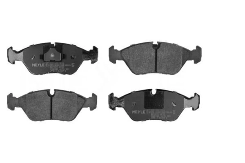 Image of MEYLE 025 206 2919 Brake pad set Front Axle, prepared for wear warning indicator, Original Quality, with anti-squeak plate Brake Pad Set,disc brake (